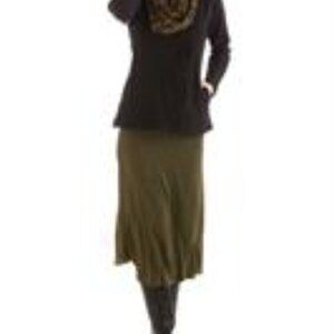 YALA MALLORY SWEATER SKIRT GATHERED WAIST